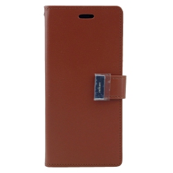GOOSPERY Iphonexr Rich Diary Flip, Brown