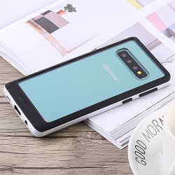 GOOSPERY Samsung S10 Plus Bumper X Case In Silver