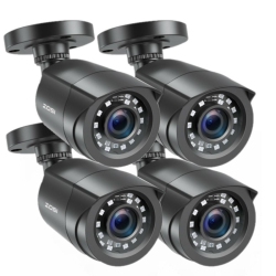 ZOSI Add-On Wired 1080P 2Mp HD Hybrid 4-In-1 Bullet Outdoor Analog Security Camera for Tvi/cvi/ahd/cvbs Dvr Recorder & Surveillance Camera System