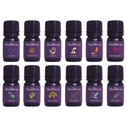 FLORAVERVE Essential Vitality Pack, Natural & 100% Pure Aromatherapy Essential Oils Starter Kit 12 X 5Ml