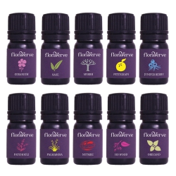FLORAVERVE Essential Amour Pack, Natural & 100% Pure Aromatherapy Essential Oils Starter Kit 12 X 5Ml