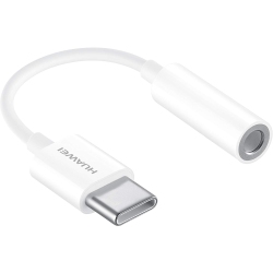 CABLESHARK Huawei Compatible USB-C to 3.5 MM Earphone Jack Adapter, Cm20 In White