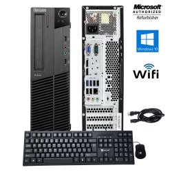 LENOVO Refurbished (Good) - Thinkcentre M92P Sff Desktop Computer Intel Core I7 3770 16GB Ddr3 Ram 512GB SSD Windows 10 Home Nvidia Gt1030 2GB(2015