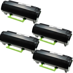 MAX SAVING - 4 Pack Compatible With Ms317 Toner Cartridge for Lexmark 51B1000 Ms317Dn, Ms417Dn, Ms517Dn, Ms617Dn&mx317Dn, Mx417De, Mx517De, Mx617De