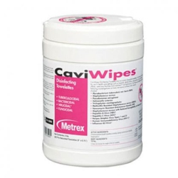 METREX Caviwipes Disinfecting Towelettes Canister Wipes, 160 Count