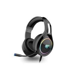 HAVIT H2232D Led Lighting 3.5Mm+USB, 50MM Drive Gaming Headset_Black