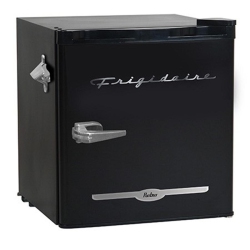 FRIGIDAIRE Efr176-Blk 1.6 Cu Ft Retro Bar Fridge With Side Bottle Opener In Black