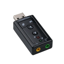 CONTEX Mini USB 2.0 3D Virtual 480Mbps External 7.1 Channel Audio Sound Card Adapter