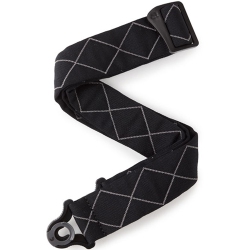 PLANET WAVES Auto Lock Padded Guitar Strap - Diamonds In Black