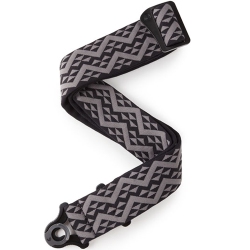 PLANET WAVES Auto Lock Padded Guitar Strap - Geometric In Black