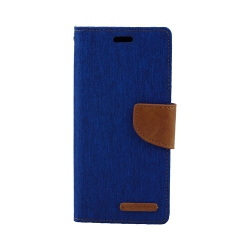 GOOSPERY Galaxy S9 Plus Canvas Diary Flip, Blue
