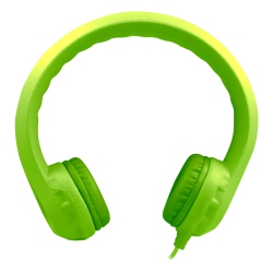 HAMILTONBUHL Hamilton Buhl Kids-Grn Flex-Phones Single Construction Foam Headphones - Green, Kindergarten Grade to 3 Grade
