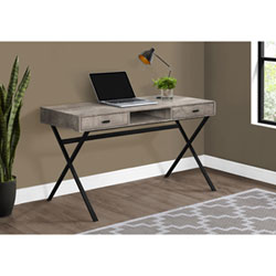 Monarch Computer Desk with Storage - Taupe