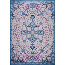 LA DOLE RUGS Ladole Rugs Darcy Persian Traditonal Design Area Rug In Blue, 5X8