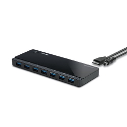 TP LINK Tp-Link Uh700 7-Port USB 3.0 Ultra Slim Hub Including 3 Bc 1.2 Charging Ports Up to 5V / 1.5A. Compatible With Windows