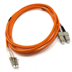 TECHCRAFT Cfo50-Lcsc1M Optic Fiber Network Cable Om2 Lc to Sc Optical 1M (3 Ft) In Orange