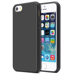 CSMART 【】 Ultra Thin Soft Tpu Silicone Jelly Bumper Back Cover Case for Iphone 5C, Transparent In Black