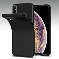 CSMART 【】 Ultra Thin Soft Tpu Silicone Jelly Bumper Back Cover Case for Iphone Xs Max (6.5"), Transparent In Black