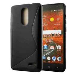 CSMART 【】 Ultra Thin Soft Tpu Silicone Jelly Bumper Back Cover Case for Zte Grand X4 In Black
