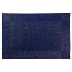 KOZY NICHE Vinyl Placemat (Classic) (Navy Blue)(Set Of 12)