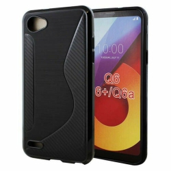CSMART 【】 Ultra Thin Soft Tpu Silicone Jelly Bumper Back Cover Case for Lg Q6 In Black