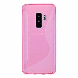 CSMART 【】 Ultra Thin Soft Tpu Silicone Jelly Bumper Back Cover Case for Samsung Galaxy S9, Hot In Pink