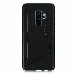CSMART 【】 Ultra Thin Soft Tpu Silicone Jelly Bumper Back Cover Case for Samsung Galaxy S9 Plus In Black