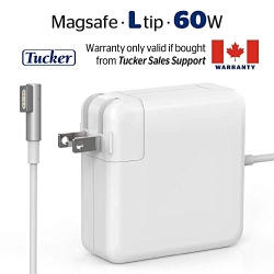 TUCKER TM Charger Fit for Macbook Pro Charger, 60W Magsafe 1 Power Adapter, L-Tip Magnetic Connector - Magsafe Charger