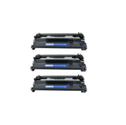 PRINTER SOLUTION Brand New Compatible 3 Pack HP Cf226X High Yield Toner Cartridge In Black