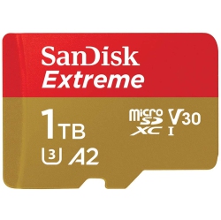 SANDISK Extreme 1Tb C10 U3 V30 A2 Micro Sd Card With Adapter Sdsqxa1-1T00