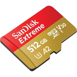 SANDISK Extreme 512GB 160Mb/s Microsdxc Uhs-I Memory Card (Sdsqxa1-512G-Gn6Ma)