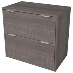 i3 Plus 2-Drawer Lateral File Cabinet - Bark Grey
