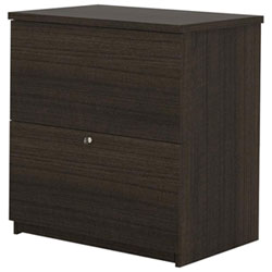 Bestar Standard 2-Drawer Lateral File Cabinet - Dark Chocolate