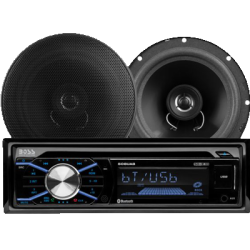 BOSS AUDIO Car Stereo Package, Am/fm/mp3/cd/sd