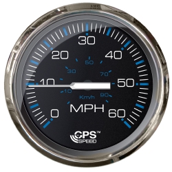 FARIA BEEDE Faria Chesepeake Ss 4" Studded Speedometer - 60Mph (Gps) In Black