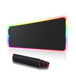 SPEEDEX RGB Led Light Soft Gaming Mouse Pad Large 800X300X4MM Size, Oversized Glowing Led Extended Mousepad