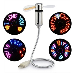SPEEDEX USB Gadgets Flexible Diy Programmable Led Color Cooling Fan, Various Message Display