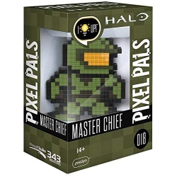 PDP Pixel Pals Halo Master Chief Collectible Lighted Figure, 878-034-Na-Master