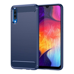 PANDACO Brushed Metal Case for Samsung Galaxy A50 In Navy