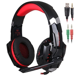 SENHAI G9000 3.5MM Game Gaming Headphone Headset Earphone Headband With Microphone Led Light for Laptop Tablet Mobile Phones