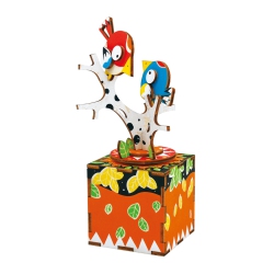 ROBOTIME Birds And Trees - Diy Wooden Music Box