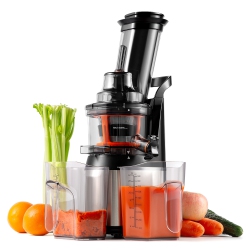 VENTRAY Masticating Juicer - Slow Cold Press Juice Maker - In Black