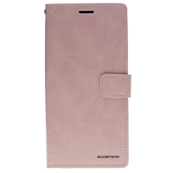 GOOSPERY Topsave [Final Sale] Bluemoon Card Holder With Magnetic Clip Leather Folio Wallet Flip Case for Huawei Mate 20 Pro, Rose In Gold
