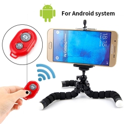 WIPPI Wireless Bluetooth Phone Camera Remote Control Shutter for Selfie Stick Monopod(Red)