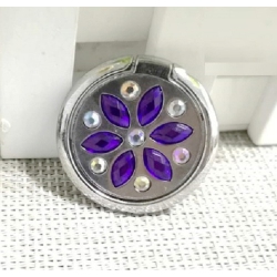 ICM Universal Circle Flower Diamond Ring Stand Holder In Purple