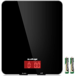 HLD Accuweight 201B Digital Kitchen Scale Multifunction Meat Food Scale Tempered Glass Surface \w Lcd Display for Baking Kitchen Cooking Max Weight