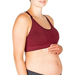 Soutien-Gorge Sans Couture Pour Yoga/allaitement Bella De Modern Eternity - Grand - Bourgogne
