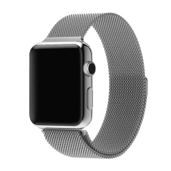 PANDACO Milan Magnetic Clasp Watch Strap for Apple Watch 38MM / 40MM / 41MM / 42MM (10Th Gen) In Grey