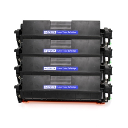 PRINTER SOLUTION Brand New Compatible 4 Pack HP Cf217A Toner Cartridge for M102W/m130Fn/m130Fw/m130Nw In Black