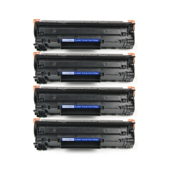 PRINTER SOLUTION Brand New Compatible 4 Pack HP 83A (Cf283A) Toner Cartridge for Laserjet Pro M125/m126/m127/m201/m225 In Black